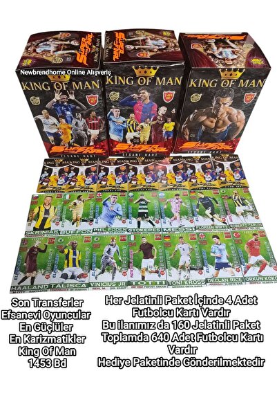 Emrah Gültekin King Of Man Super Final (160 جيلاتين 640 بطاقة لاعب كرة قدم) أ...