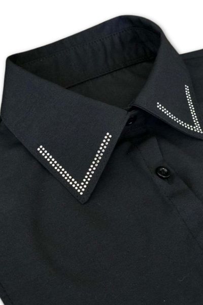 mirach Double Diamond Schwarzer Hemdkragen L-XL
