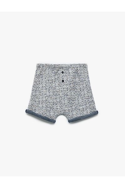 Koton Button Detailed Elastic Waist Knitted Shorts