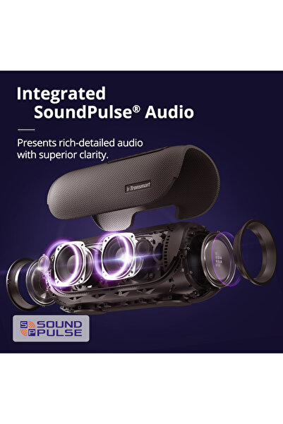 Tronsmart مكبر صوت ترونسمارت بلوتوث، مكبر صوت محمول بانج 60 واط، مقاوم للماء IPX6، مكبر صوت مزود بإضاءة LED