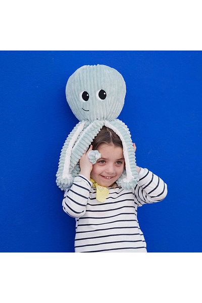 les deglingos FILOU THE OCTOPUS MUM & BABY PINK