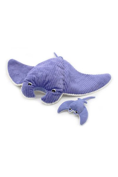 les deglingos MENTALOU THE MANTA RAY MOM & BABY LILAC