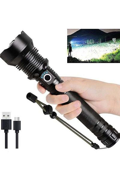 COOYA Led Flashlight, High Lumen, P70 Glare Flashlight, 5 Modes, Suitable for Camping/outdoor Travel