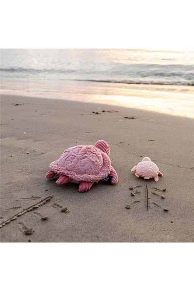 les deglingos SAUVENOU THE TURTLE MUM & BABY PINK