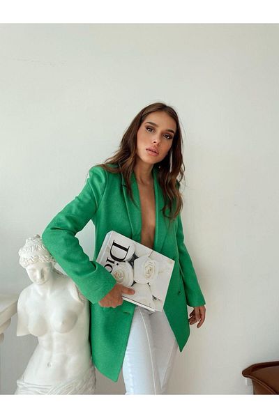 MYGİYİMİSTANBUL Jachetă Blazer Battal țesută premium