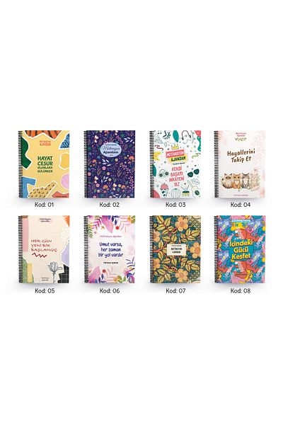 Testfen Yayınları Undated Agenda with Stickers - My Motivational Agenda