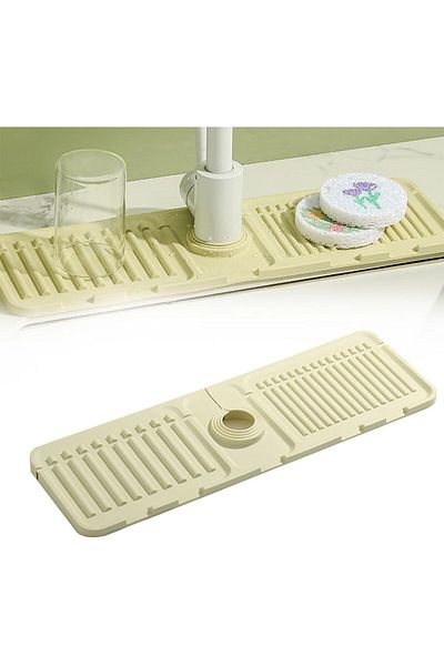 COOYA Kitchen Sink Faucet Mat, Splash-Proof, Quick-Drying, Suitable for Kitchen and Bathroom Sink Areas
