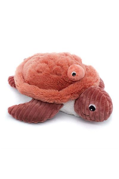 les deglingos SAUVENOU THE TURTLE MUM & BABY TERRACOTTA RUST