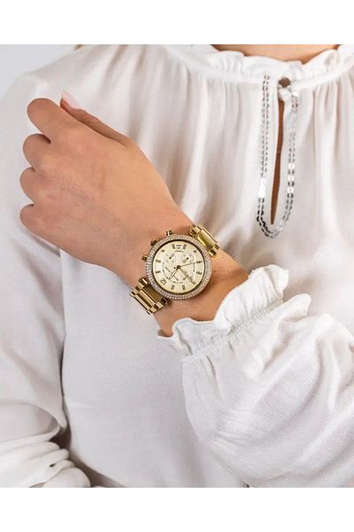 Michael Kors Parker Women's Watch, Stainless Steel and Pav Crystal Watch for Women MK5354