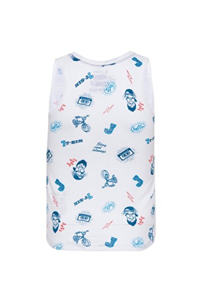 JOCKEY Young Casuals Boys Printed Tanktop CB01-0103-White