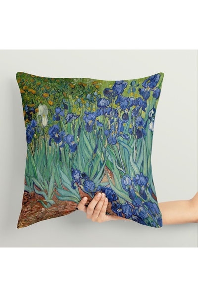 The Lucid Lab Irises - İrisler Çift Taraflı Kırlent Kılıfı 2 Adet