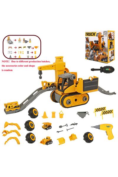 Choice Electric screwdriver Kids Engineering Vehicle Electric Drill Tool Toys Match Children Educational As