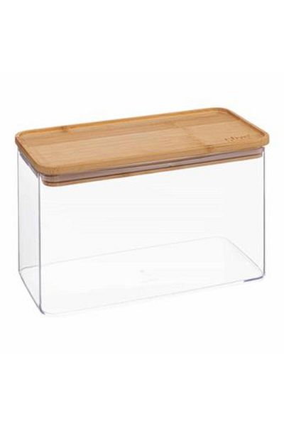 5FIVE Rectangular Container W/Bamboo Lid (2 L)