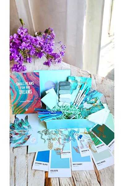 Uzimi Concept Store UZİMİ TURQUISE BOX (Tarihsiz Planner/Ajanda İçeren Kırtas...