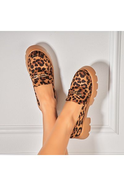 Joana Women's Casual Shoes Animal Print Made of Eco-Suede Leather Kristine