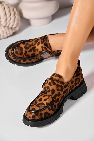 Joana Women's Casual Shoes Animal Print Made of Eco-Suede Leather Dariella