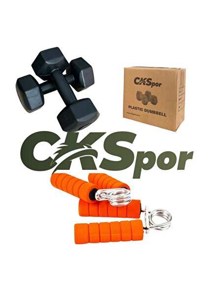 CKSpor Ağırlık Seti 2x1 Kg Köşeli Dambıl + 2 Süngerli El Yayı | Karışık Renk ...