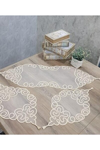Cilano Çok Amaçlı Örtü 3 Lü Krem
