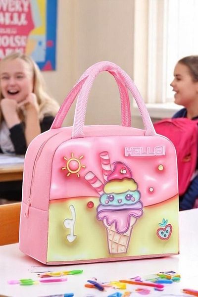 SürLaz Lunch Box and Thermos Food Carrying Bag for Kids Practical Solution for School, Picnic, Park