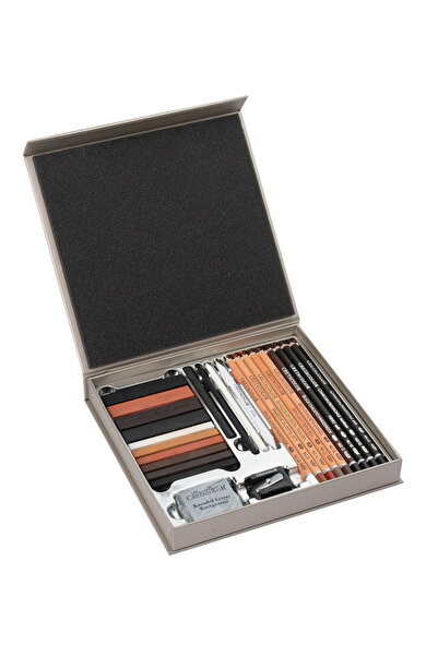 GLANCE Cretacolor Passion Box Pencil and Drawing Set 25 Li 25X35 15 Sheets Technical Drawing Set