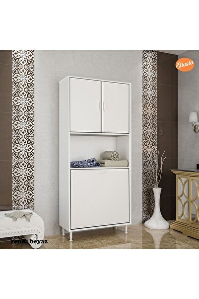 Modilayn Çok Amaçlı Dolap Kirli Çamaşır Dolabı Kirli Çamaşır Sepetli Banyo Dolabı Mutfak Dolabı