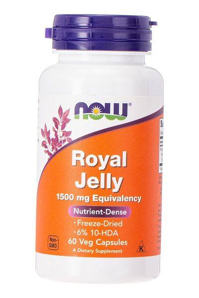 Now Foods Royal Jelly 1500Mg Caps. 60'S Freeze Dried