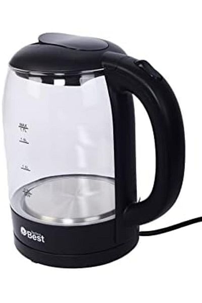 Techno Best Galss Kettel, 1.7 Liter Capacity - Bgk-001
