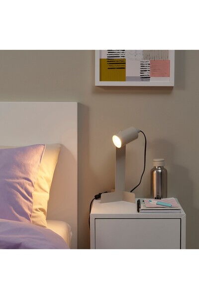 IKEA Desk lamp, 29 cm dark, movable, with GU10 Led bulb