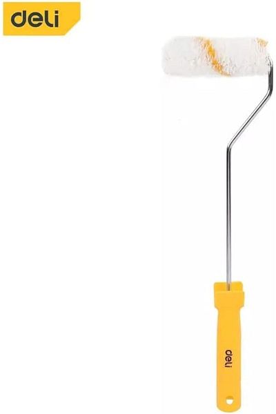 Deli Mini Paint Roller Cover, 12 mm x 4-Inch Size, Yellow/White
