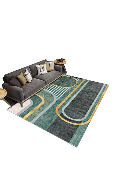 sharpdo Modern Minimalist Style Living Room is Fully Covered with Imitation Cashmere Thickened Carpet