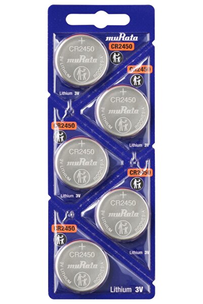 Sony Murata Cr2450 Pil Para Pil Düğme Pil 5li Kart
