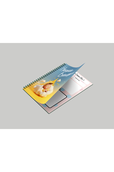 YUNUS COPY Welcome Baby Notebook A5 Size Blue