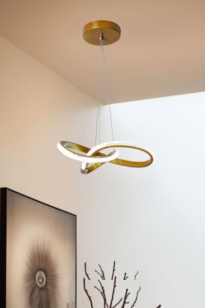 DEFNE AVİZE LEVENT Bonna Modern Tekli Eskitme Sarkıt Led Beyaz Power Ledli Salon Mutfak Oda Hol Ledli Avize