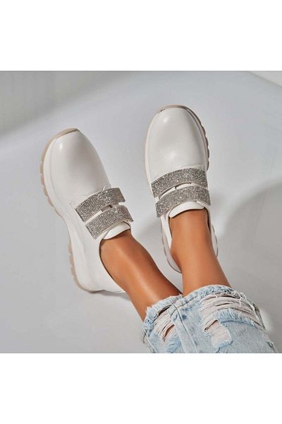 Joana Pantofi dama casual Albi din Piele Ecologica Alaia