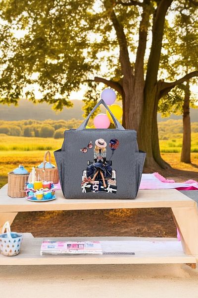 SürLaz Hot and Cold Food Carry Thermal Bag, Ideal for Office Camping Picnic Hospital School
