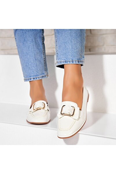 Joana Γυναικεία Casual Λευκά Παπούτσια από Οικολογικό Λουστρίνι Jeyko