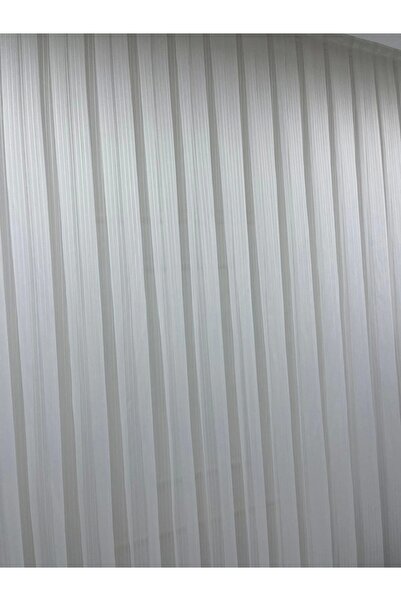 NİVEMESHOME Nivemeshome Hayal 15 Transparent Ecru Tulle Curtain 1/3 Dense Pleated Tulle Curtain