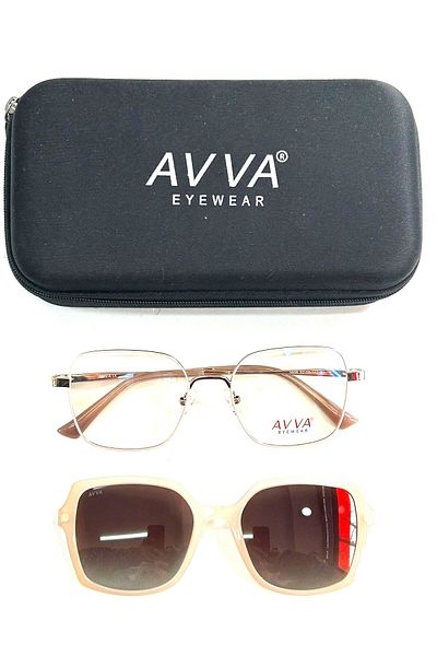 Avva 5606 C3 Women's Sunglasses with Polarized Clips