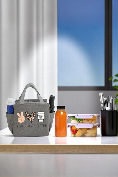 SürLaz Hot and Cold Food Carry Thermal Bag, Ideal for Office Camping Picnic Hospital School