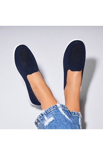 Joana Pantofi dama casual Albastri din Textil Xiara