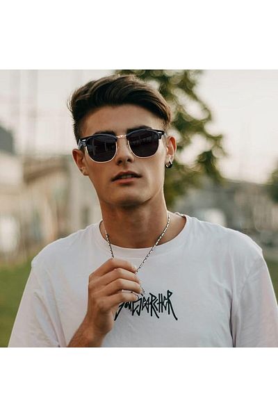 COOYA Rectangular Sunglasses for Men Women Polarized UV Protection, Vintage Classic Square Half Frame