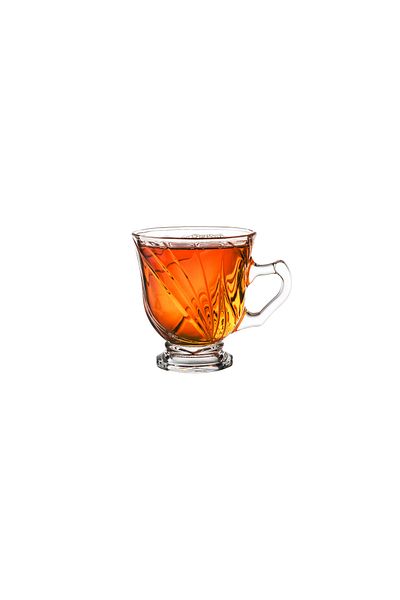 HIC طقم أكواب شاي زجاجية يابانية 6 قطع 125 مل