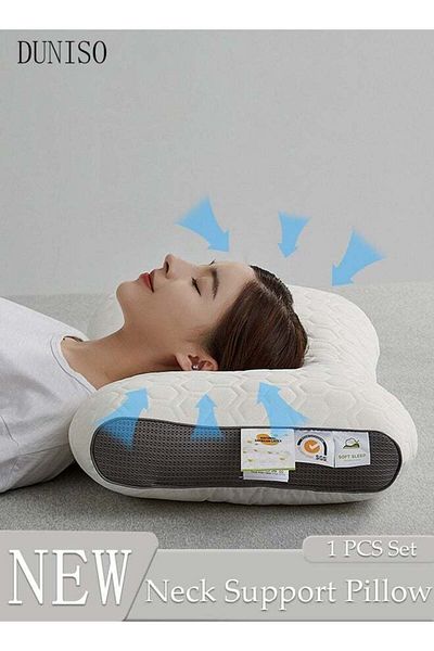 Generic Duniso Ultra Comfort Ergonomic Pillow, Contour Support Pillow, Orthopedic Cervical Stretch Pillow