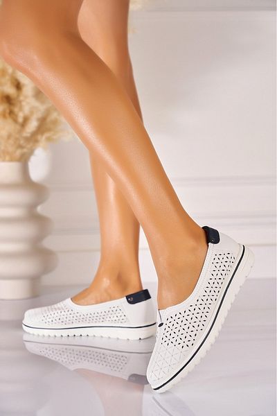 Joana Bailey Women's Casual White Shoes Made of Eco-Leather