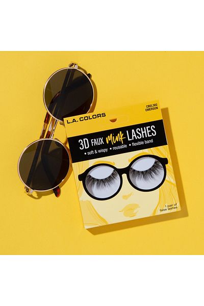 L.A Colors 3D Faux Mink Lashes - CBEL302W