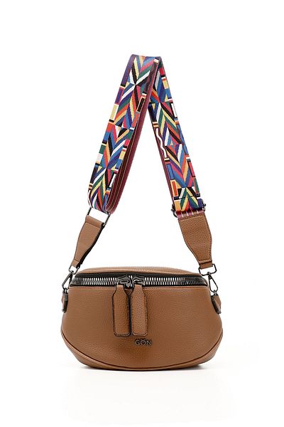 GÖNDERİ(R) Women/Girls Tan Long Strap Shoulder Bag