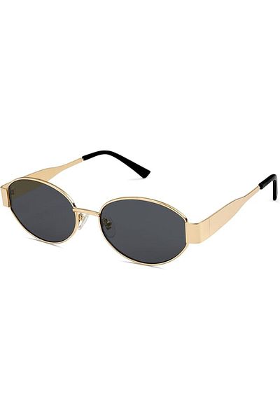 COOYA Retro Oval Sunglasses for Women Men Trendy Sun Glasses Classic Shades UV400 Protection