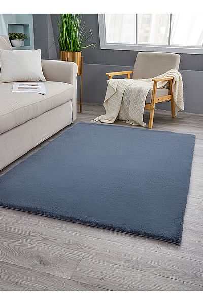 sharpdo Soft Imitation Rabbit Velvet Carpet Living Room Carpet Bedside Rug Solid Color Premium Carpet