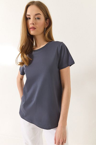 Bianco Lucci 100% Organic Cotton Women's Comfort Fit T-Shirt 60602049