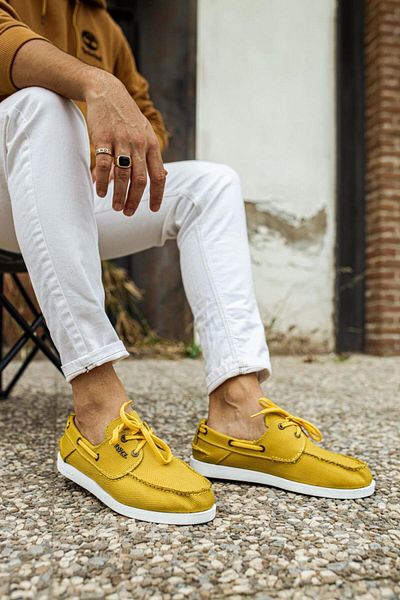 Knack Seasonal Linen Shoes 008 Yellow